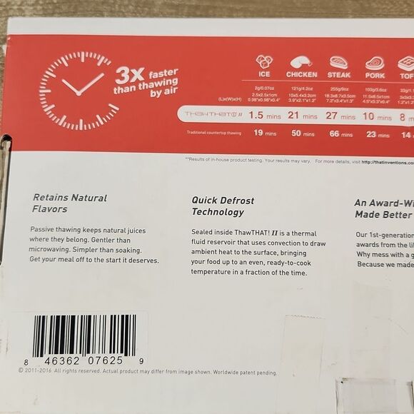 ThawTHAT ll Lighting Quick Thaw Plate - Picture 7 of 8